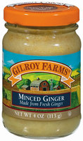 Gilroy Farms Ginger Minced 4 Oz Jar
