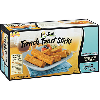 Farm Rich Cinnamon Sprinkle 55-62 Sticks French Toast Sticks 52 Oz Box