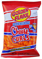 Golden Flake® Crisp & Crunchy Cheese Curls Cheese Flavored Snack