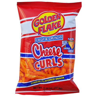 Golden Flake® Crisp & Crunchy Cheese Curls Cheese Flavored Snack