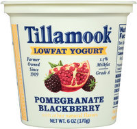 Tillamook® Pomegranate Blackberry Lowfat Yogurt 6 oz. Cup