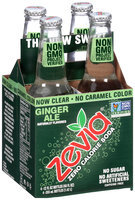 Zevia® Zero Calorie Ginger Ale 4-12 fl. oz. Glass Bottles