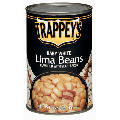 Trappey's Flavored W/Slab Bacon Baby White Lima Beans 15.5 Oz Can