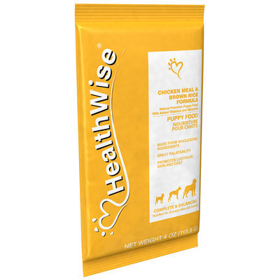HealthWise Chicken & Brown Rice Dry Puppy Food 4 Oz
