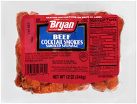 Bryan® Beef Cocktail Smokies Smoked Sausage 12 oz. Wrapper
