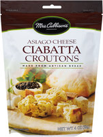 Mrs. Cubbison's® Asiago Cheese Ciabatta Croutons 4 oz. Pouch