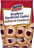 Special Value® Shortbread Cookies Raspberry 9 oz. Bag