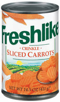 Freshlike Crinkle Sliced Carrots 14.5 Oz Can