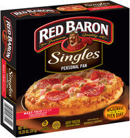 Red Baron® Singles Personal Pan Pizza Meat Trio 10.29 oz Box