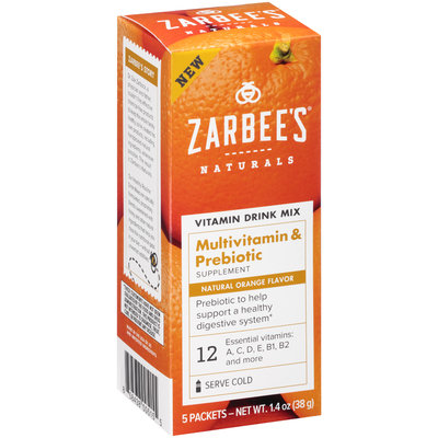 Zarbee's® Naturals Multivitamin & Prebiotic Vitamin Drink Mix Supplement Packets 5 ct Box