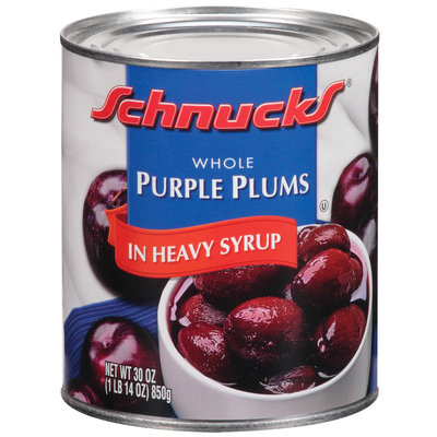 Schnucks Whole In Heavy Syrup Purple Plums 30 Oz