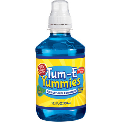Tum-E Yummies Sour-Sational Raspberry Flavored Beverage 10.1 oz Plastic Bottle