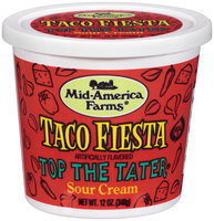 Mid-America Farms® Top the Tater® Taco Fiesta Sour Cream 12 Oz Plastic Tub