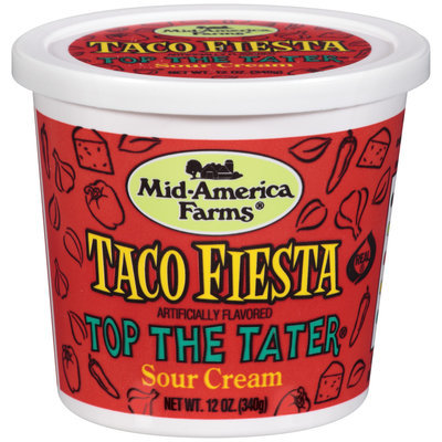 Mid-America Farms® Top the Tater® Taco Fiesta Sour Cream 12 Oz Plastic Tub