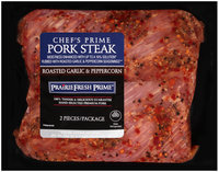 PrairieFresh Prime® Chef's Prime Roasted Garlic & Peppercorn Pork Steak 2 ct Pack
