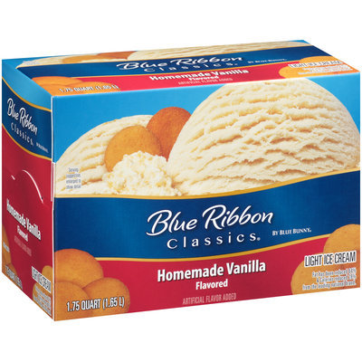 Blue Ribbon Classics® Homemade Vanilla Flavored Light Ice Cream 1.75 qt. Carton