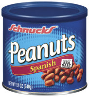 Schnucks Spanish Peanuts 12 Oz Canister