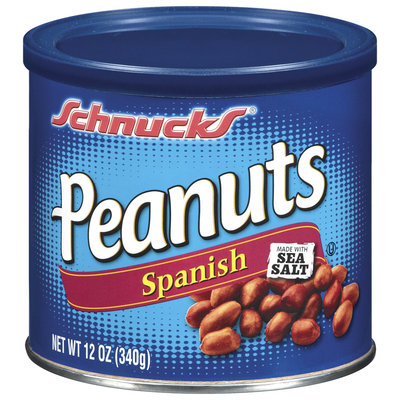 Schnucks Spanish Peanuts 12 Oz Canister