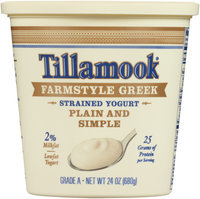 Tillamook® Plain and Simple Farmstyle Greek Strained Lowfat Yogurt 24 oz. Tub