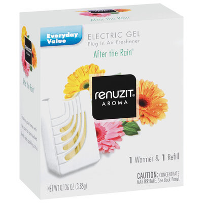 Renuzit After The Rain Warmer & Refill Electric Gel Air Freshener 1 Ct Box