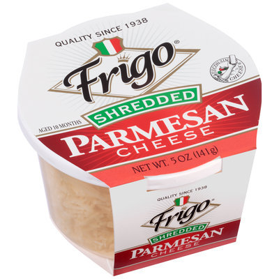 Frigo® Shredded Parmesan Cheese 5 oz. Tub