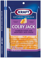 Kraft Colby Jack Cheese Slices 12 Ct