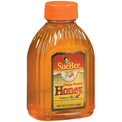 SueBee Orange Blossom Honey 12 Oz Plastic Bottle