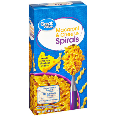 Great Value™ Macaroni & Cheese Spirals 6.25 oz. Box