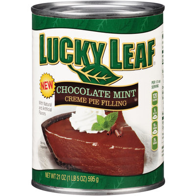 Luck Leaf® Chocolate Mint Creme Pie Filling 21 oz. Can