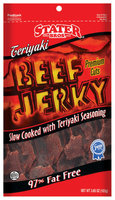 Stater Bros. Teriyaki 97% Fat Free Beef Jerky 3.65 Oz Peg