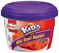 HORMEL KID'S KITCHEN In Tomato Sauce Microwave Cup Mini Beef Ravioli 7.5 OZ CUP