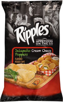 Old Dutch® Ripples® Appetizers to the Go Jalapeno Cream Cheese Poppers Potato Chips 8 oz. Bag