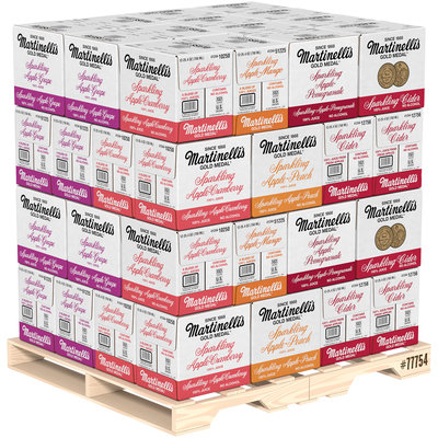Martinelli's Gold Medal® Sparkling Apple Blends 6 Flavor Combo Display Pallet