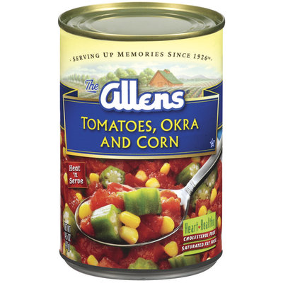 The Allens Tomatoes Okra & Corn 14.5 Oz Can
