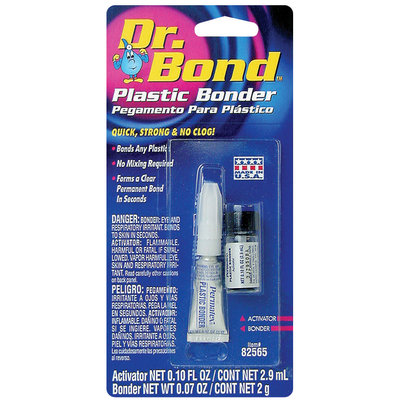 Dr. Bond® 82565 Carded 2 G Tube & Plastic Bonder 2.9 mL Bottle