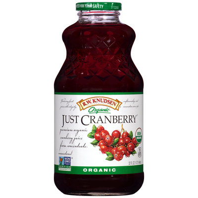 R.W. Knudsen Family® Organic Just Cranberry® 100% Juice 32 fl. oz. Bottle