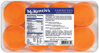 Mckenzie's Sweet Potatoes 8 Ct Yam Patties 16 Oz Tray