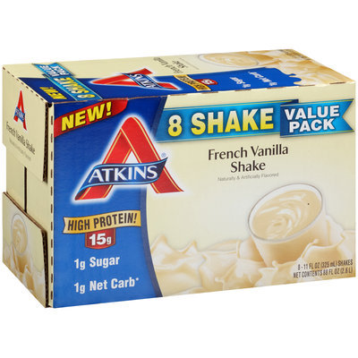 Atkins® French Vanilla Shakes 8-11 fl. oz. Aseptic Cartons