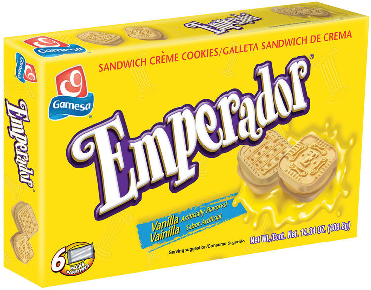 Gamesa Emperador Vanilla Sandwich Creme Cookies 406g Box Reviews 2019