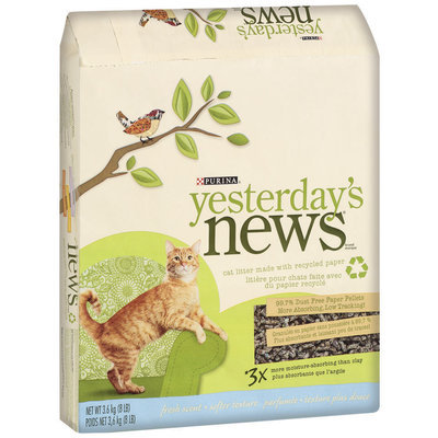 Purina Yesterday's News Fresh Scent Softer Texture Cat Litter 8 lb. Bag