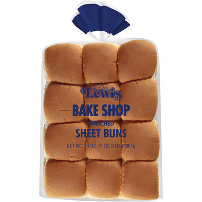 Lewis Bake Shop Enriched Sheet Buns 24 Ct Bag