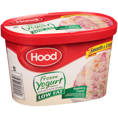 Hood® Low Fat Raspberry Crunch Frozen Yogurt 1.5 qt. Carton