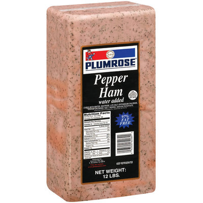 Plumrose Pepper Ham 12 Lb Wrapper