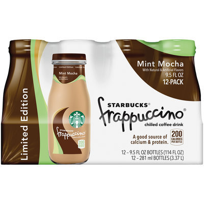 Starbucks® Mint Mocha Frappuccino® Coffee Drink 12 Pack 9.5 fl. oz. Glass Bottles