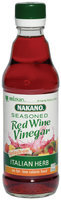 Nakano Seasoned Italian Herb Red Wine Vinegar 12 Oz Glass Bottle