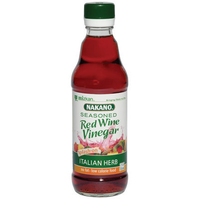 Nakano Seasoned Italian Herb Red Wine Vinegar 12 Oz Glass Bottle
