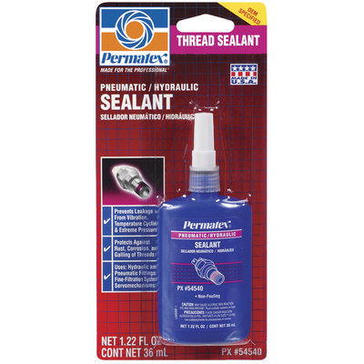 Permatex® Pneumatic/Hydraulic 54540 Carded Thread Sealant 1.22 Fl Oz Peg