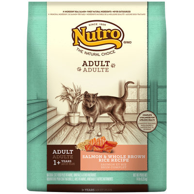 Nutro® Adult Salmon & Whole Brown Rice Recipe Cat Food 14 lb. Bag