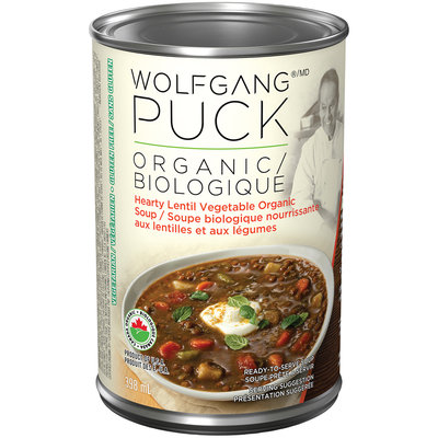 Wolfgang Puck Organic Hearty Lentil Vegetable Soup 398mL