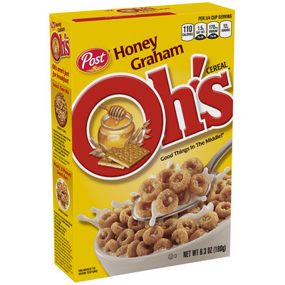 Post® Honey Graham Oh's® Cereal 6.3 oz. Box